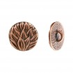 Leaf Button 15 mm - Antique Copper