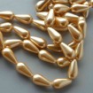 Perle Preciosa Lacrima 15 x 8 mm - Gold.