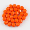 Fire polish 6 mm - Opaque Bright Orange