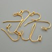 Hook ear wire 27 mm - Gold Plate.