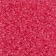 Miyuki Delica 11/0 - Dyed Matte Transp Pink.