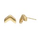 Ganema Chevron Earrings - Gold.