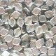 Romb 10 x 8 mm - Crystal 1/2 Coated Silver