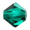 Biconic Preciosa 4 mm - Emerald.